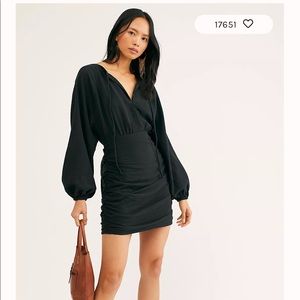 NWT Free People The Only One Mini Dress Black sz M